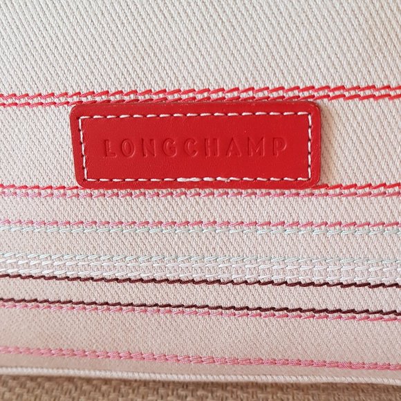 Longchamp Canvas/ Leather Crossbody Bag with Adjustable Strap - Picture 2 of 13